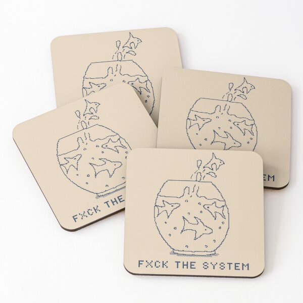 Item preview, Fxck The System - Funny Humor 1 Bit Pixelart designed and sold by pxlboy.