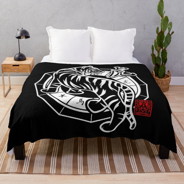 Item preview, Tiger Chinese Zodiac Sign Lunar New Year Tribal Design designed and sold by loshimizuDesign.