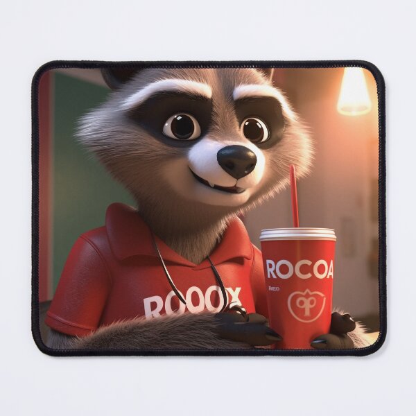 Item preview, Little Raccoon Legend Drinking RoCa Cola designed and sold by NapNapSleeper.