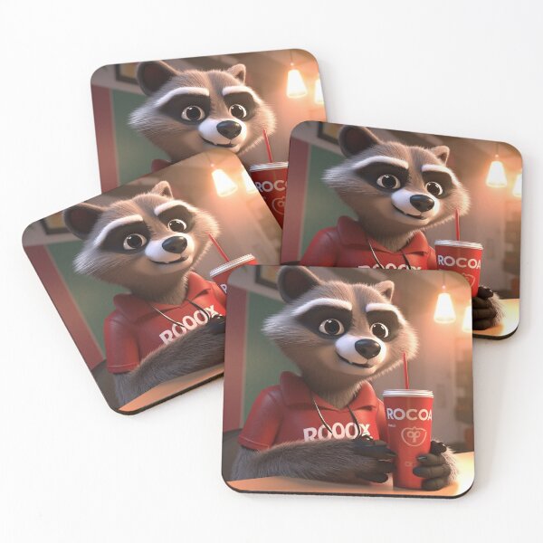 Item preview, Little Raccoon Legend Drinking RoCa Cola designed and sold by NapNapSleeper.