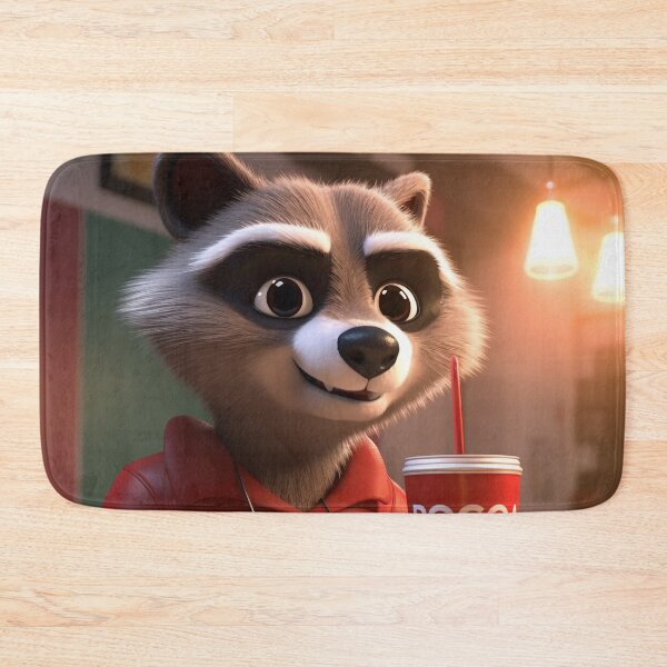 Item preview, Little Raccoon Legend Drinking RoCa Cola designed and sold by NapNapSleeper.