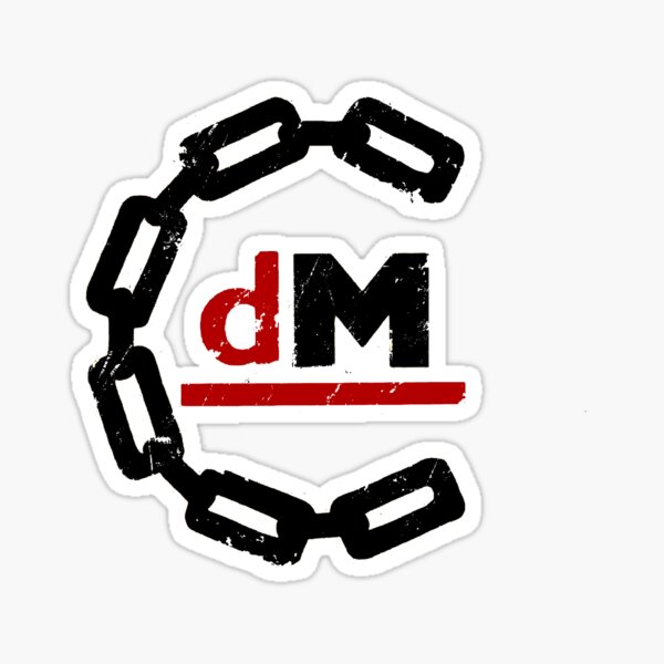 Depeche Mode Logo Car Bumper Sticker Decal - 3'', 5'', 6'' or 8