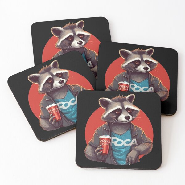 Item preview,  Little Raccoon Legend Drinking RoCa Cola designed and sold by NapNapSleeper.
