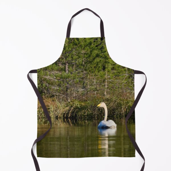 Item preview, The pair and incubation period behind the pines. Whooper swan designed and sold by Jouko Lehto Photography.