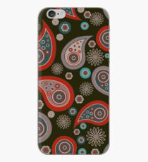 Red Black Background iPhone Case