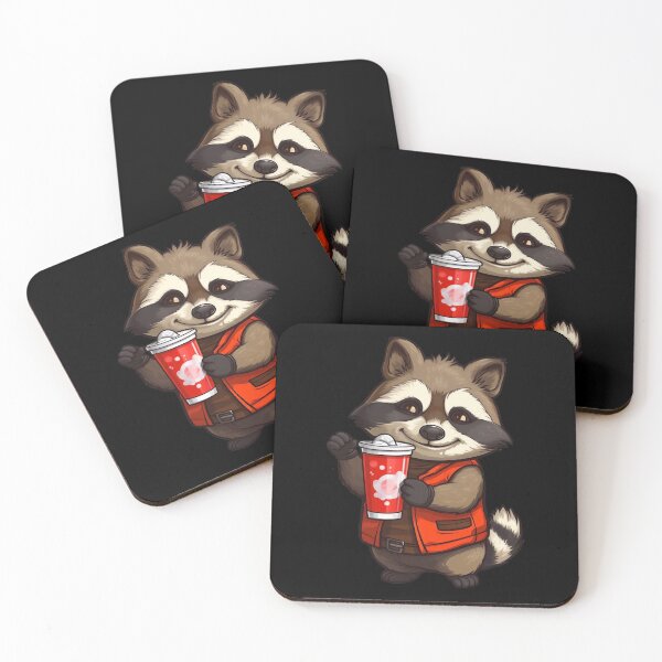 Item preview, Little Raccoon Legend Fella Drinking RoCa Cola designed and sold by NapNapSleeper.