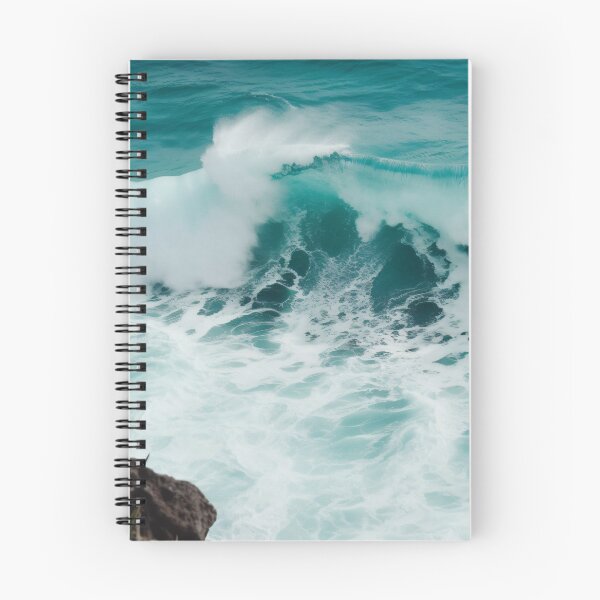 Aperçu de l'œuvre Surfer sur les vagues bleues créée et vendue par Fragpop.