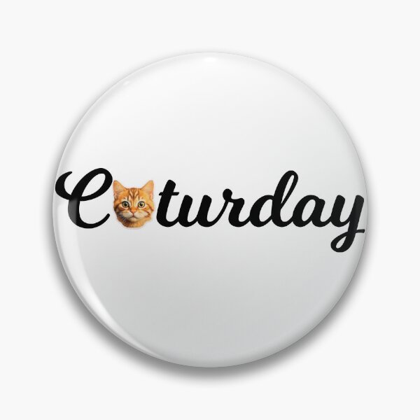 Item preview, Caturday Cute Cat Word Cursive designed and sold by BaysparksMedia.