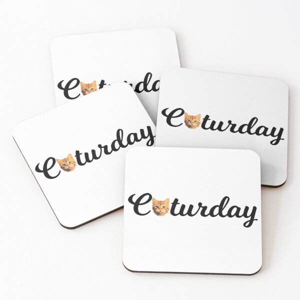 Item preview, Caturday Cute Cat Word Cursive designed and sold by BaysparksMedia.