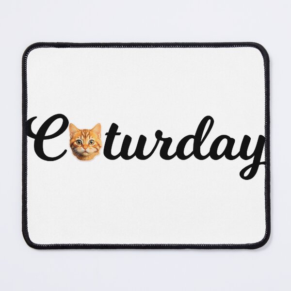 Item preview, Caturday Cute Cat Word Cursive designed and sold by BaysparksMedia.