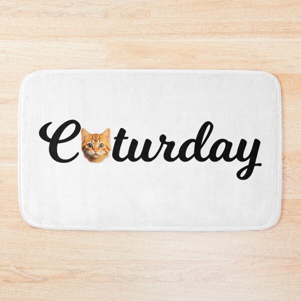 Item preview, Caturday Cute Cat Word Cursive designed and sold by BaysparksMedia.