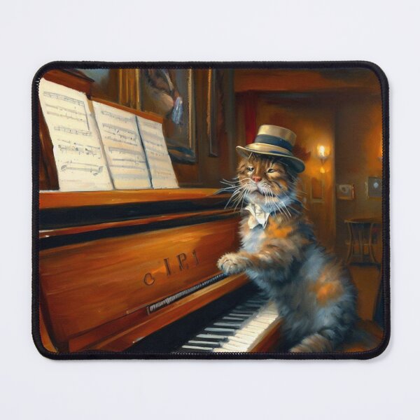 Item preview, Cat Piano Player designed and sold by CrankyOldDude.