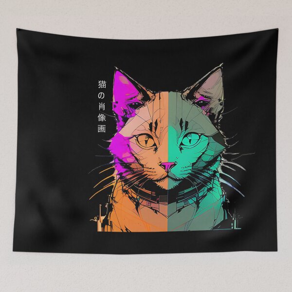 Item preview, Portrait of a Cat - Inkpunk designed and sold by CyberInc.
