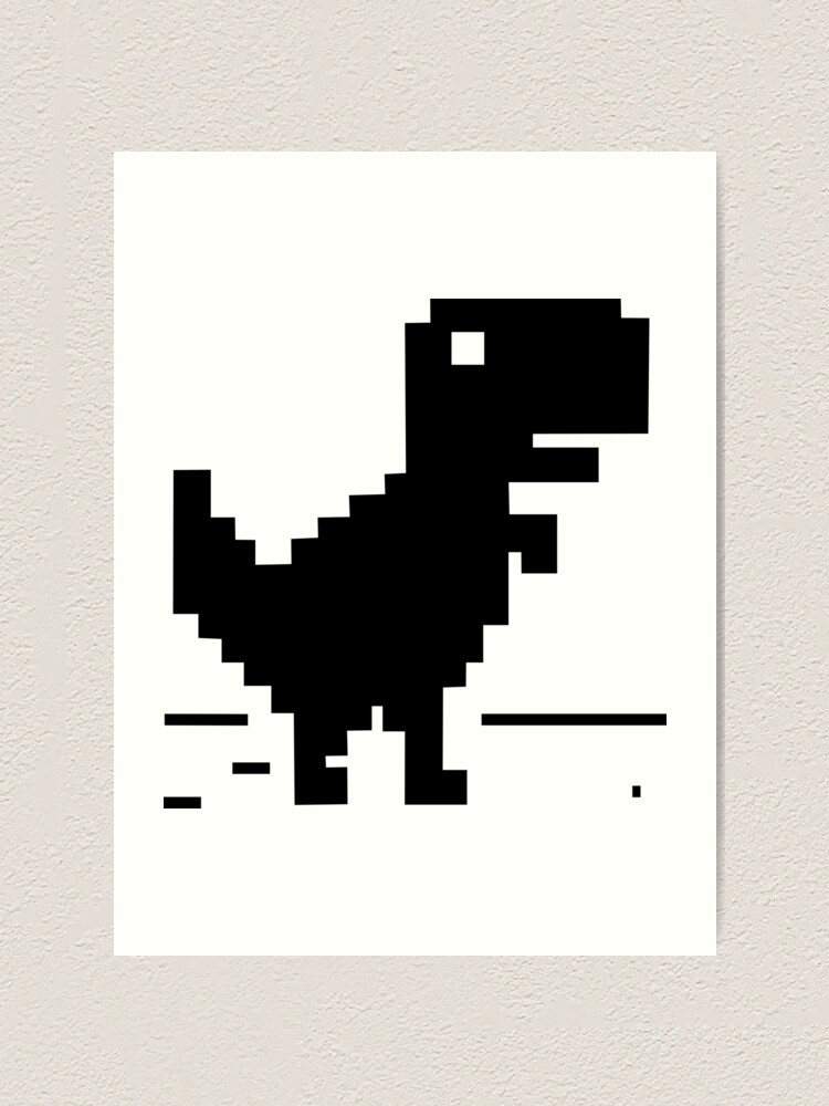 Pixel T-Rex Art Print for Sale by maddreamerr