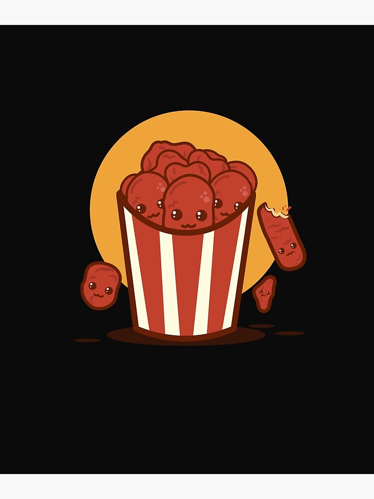 Animated Chicken Porn - Kawaii Chicken Nuggets shirt foodie porn men women chicken nugget nuggs  cartoon \