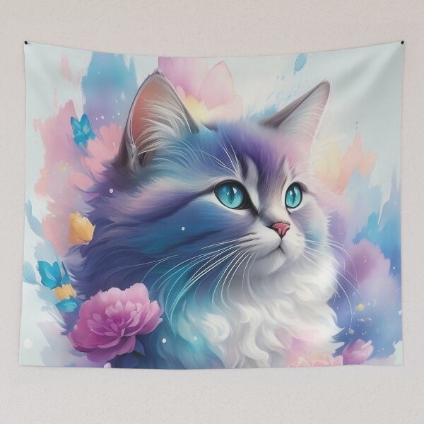Item preview, Chantilly Tiffany // Watercolor designed and sold by KalicoDesignUS.