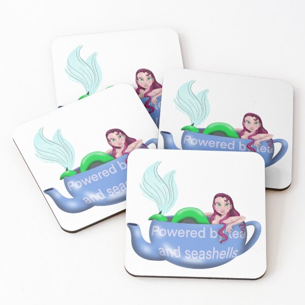 Item preview, powered by tea and seashells  designed and sold by summerspirit.