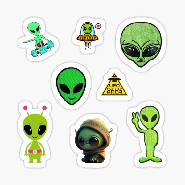 Item preview, Alien stickers designed and sold by starseedgems.