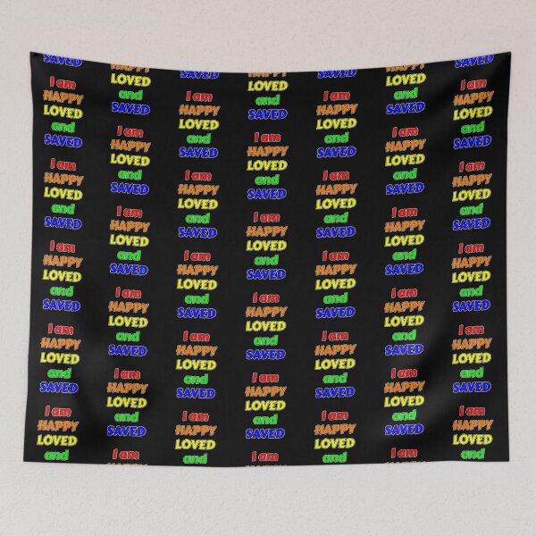 Item preview, I am Happy Loved and Saved designed and sold by Aurorapod.