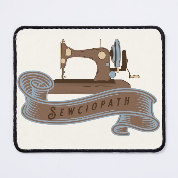 Item preview, Sewciopath antique sewing machine tailor seamstress fashion designer gift designed and sold by MetalicBabe.