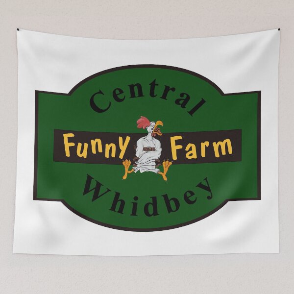 Item preview, Funny Farm Logo designed and sold by alsbydesign.