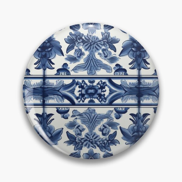 Item preview, Netherlands' Royal Blue Tiles designed and sold by PixelPatchwork.