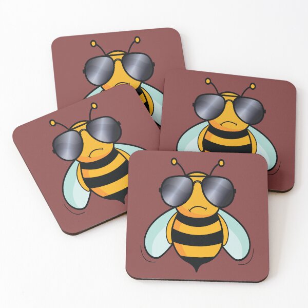 Item preview, Badass bee wearing aviator sunglasses  designed and sold by Donutlovers.