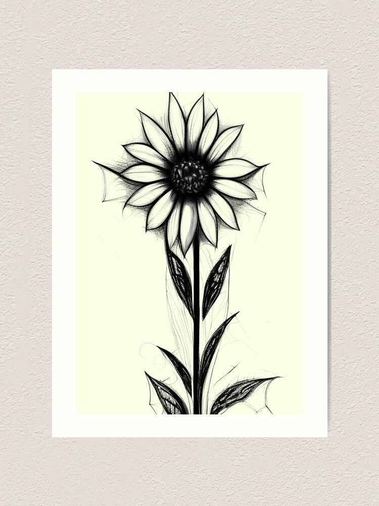 Pencil drawing of a Sunflower by ryleeLexi on DeviantArt