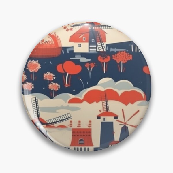 Item preview, Dutch Windmill Delight designed and sold by PixelPatchwork.