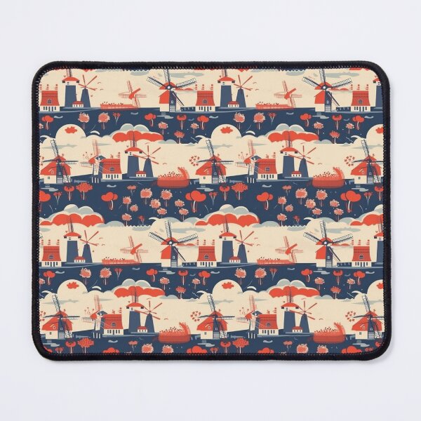 Item preview, Dutch Windmill Delight designed and sold by PixelPatchwork.