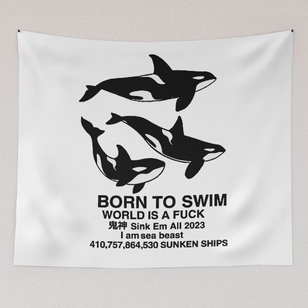 Item preview, Born to swim designed and sold by Bertoni-Lee.