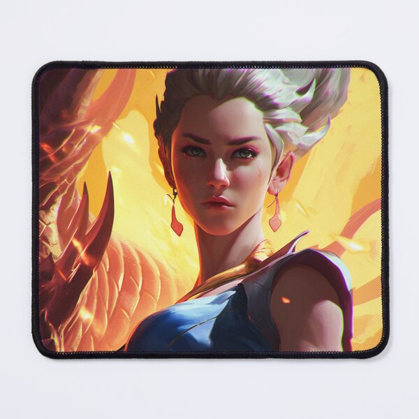Item preview, Power Girl with Her Dragon designed and sold by CaffreyNeal.