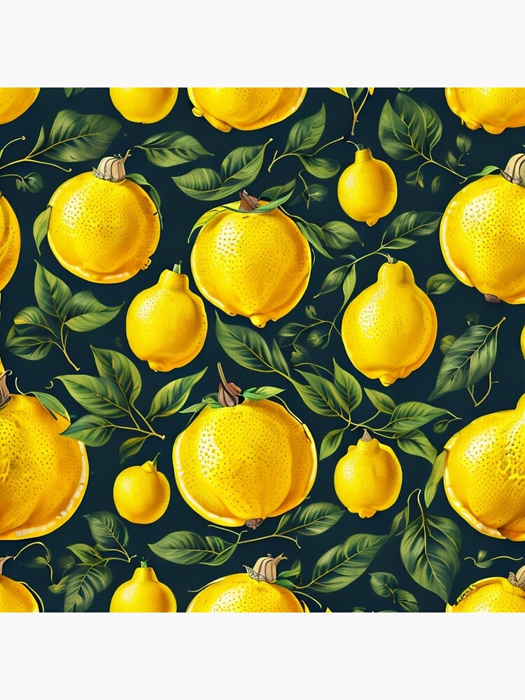 Juicy Lemons Print Backpack - Fresh and Vibrant