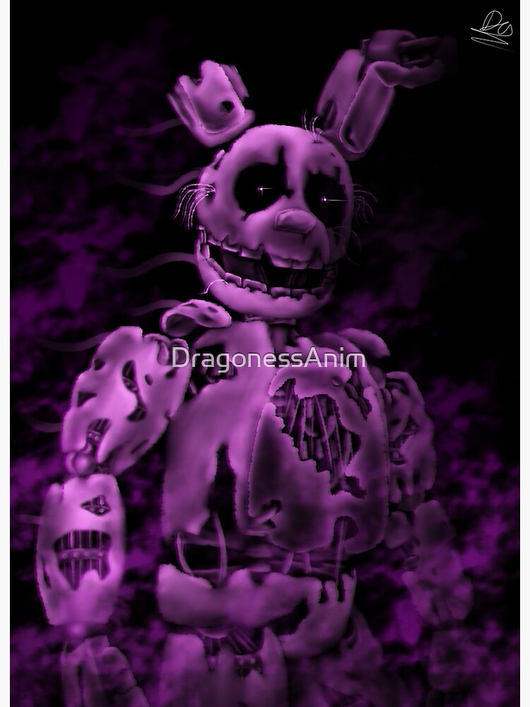 Into the Pit but it's Springtrap REMASTERED Art Board Print for