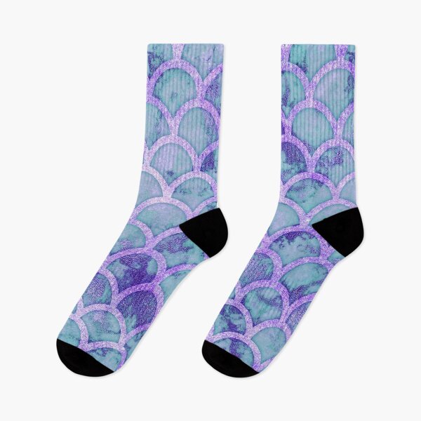 Item preview, Purple and Aqua Scalloped edge mermaid scales designed and sold by Glimmersmith.