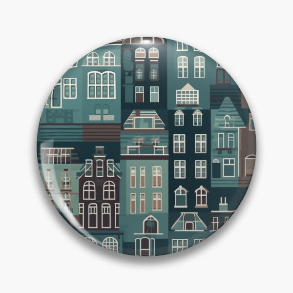 Item preview, Quaint Dutch Canal Charm designed and sold by PixelPatchwork.