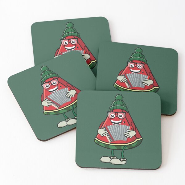 Item preview, Watermelon playing music with accordion  designed and sold by Donutlovers.