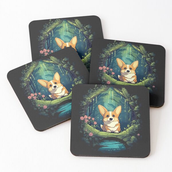 Item preview, Welsh Corgi in Enchanted Forest  designed and sold by BrilliantTShop.