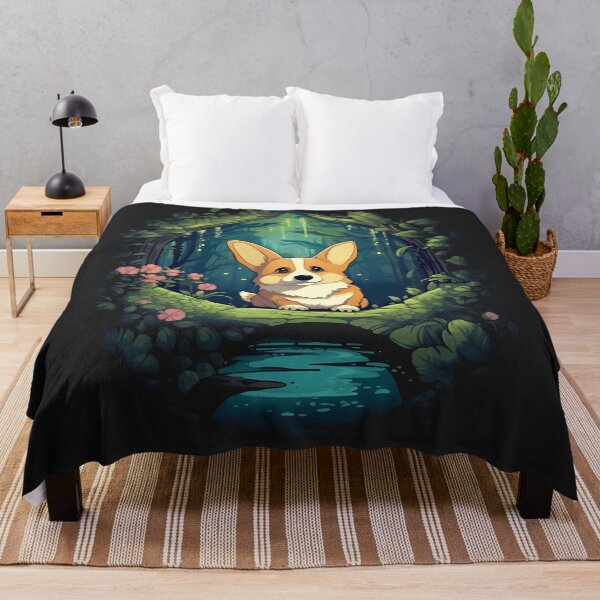 Item preview, Welsh Corgi in Enchanted Forest  designed and sold by BrilliantTShop.