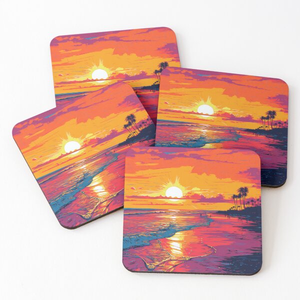 Item preview, A Vector Sunset On The Beach designed and sold by BaysparksMedia.