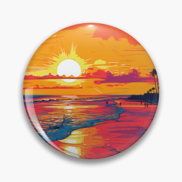 Item preview, A Vector Sunset On The Beach designed and sold by BaysparksMedia.