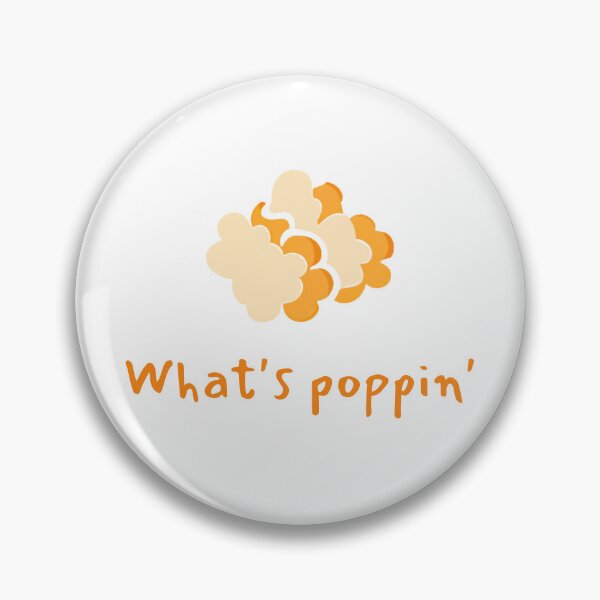 Item preview, What's poppin' popcorn flake pun designed and sold by wonderxwander.