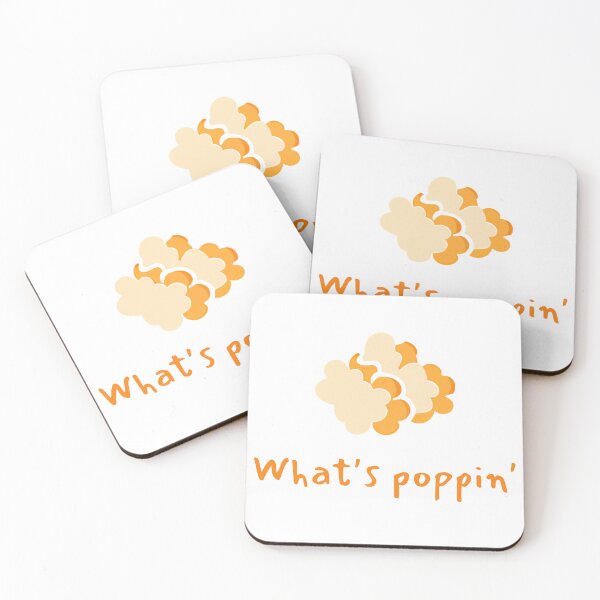 Item preview, What's poppin' popcorn flake pun designed and sold by wonderxwander.