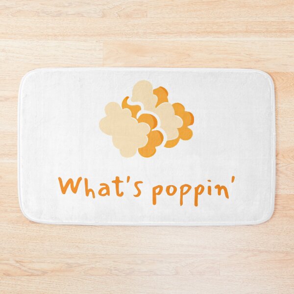 Item preview, What's poppin' popcorn flake pun designed and sold by wonderxwander.
