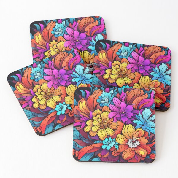 Item preview, Colorful Vector Lineart Flowers designed and sold by BaysparksMedia.