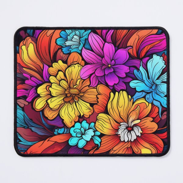 Item preview, Colorful Vector Lineart Flowers designed and sold by BaysparksMedia.