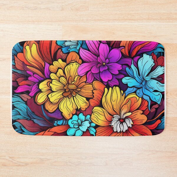 Item preview, Colorful Vector Lineart Flowers designed and sold by BaysparksMedia.
