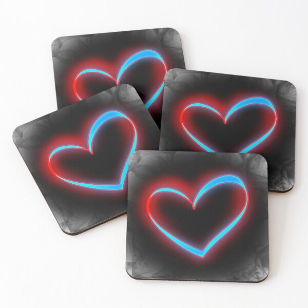 Item preview, Neon Hearts: Product Series with Electrifying Neon Hearts designed and sold by sirMatys.