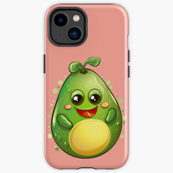 Smiling avocado iPhone Tough Case