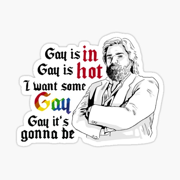 Aperçu de l'œuvre Gay is in, gay is hot, je veux du gay créée et vendue par simonsandwich.